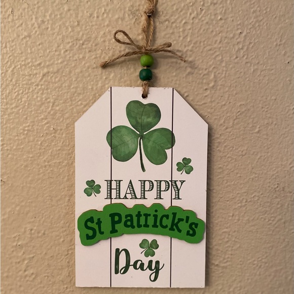 St. Patricks Day Wall Decor Set Of 3, Shamrock Decor, Thankful Lucky & Blessed - Picture 11 of 16